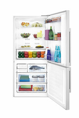 Household fridge full of fresh food