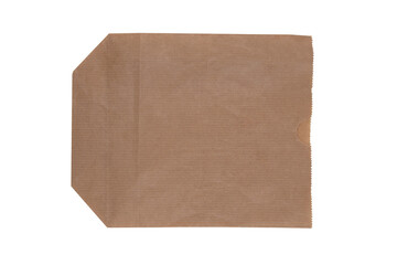 brown kraft Paper Bag isolated on white background 