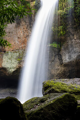 Waterfalls and beautiful nature in the forest on Khao Yai National Park in Thailand.