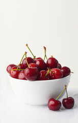 Cherry Shot on white background.