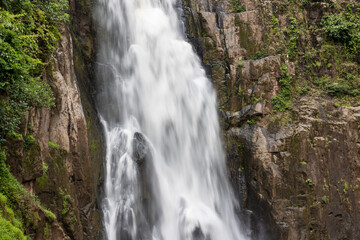 Waterfalls and beautiful nature in the forest on Khao Yai National Park in Thailand.