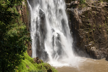 Waterfalls and beautiful nature in the forest on Khao Yai National Park in Thailand.