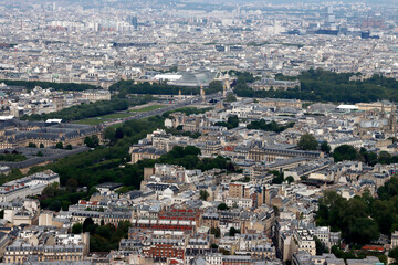 Fototapeta na wymiar Panoramic view of Paris