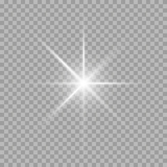 Vector transparent sunlight special lens flare light effect. PNG. Vector illustration	