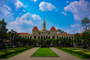 Fototapeta na wymiar Ho Chi Minh People's Committee Office Building