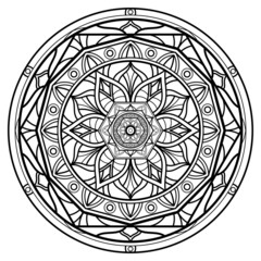 Fototapeta premium Mandalas for coloring book. Decorative round ornaments