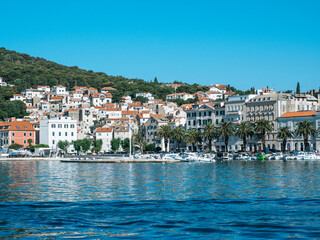 Naklejka premium Hvar harbour waterfront