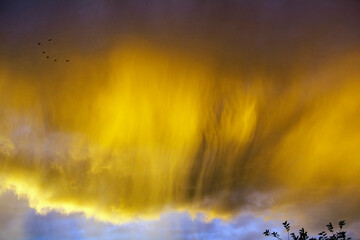Obraz na płótnie Canvas Evening Clouds in Australia