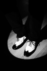 Man dancing jazz shoes
