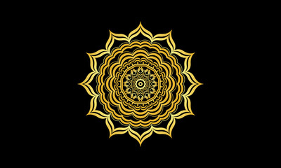 Circular pattern in form of mandala for Henna, Mehndi, tattoo, decoration. Decorative ornament in ethnic oriental style. Coloring book page.