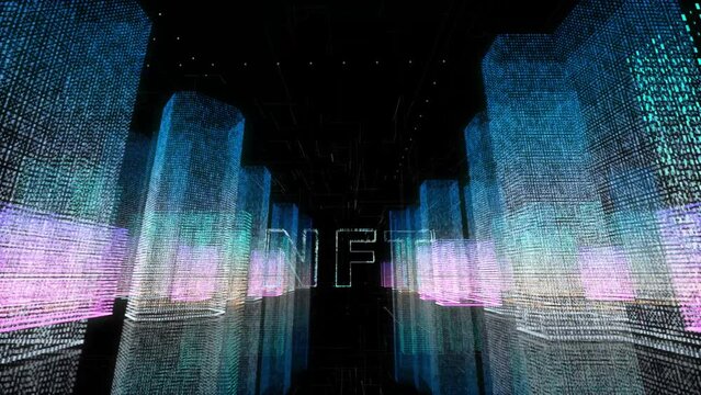 the concept of the NFT metaverse, erasing the boundaries of reality, the development of a person inside the virtual world. Virtual games for profit and sports