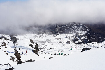 Mount Ruapehu, a stratovolcano in the Waikato region of New Zealand