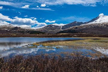 Lake min Front of Mt. Evans and Mt. Bierstadt