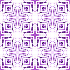 Repeating striped hand drawn border. Purple
