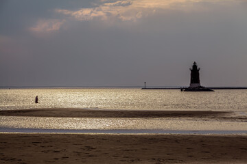 Fishing by Cape Henlopen Lighthouse © francis