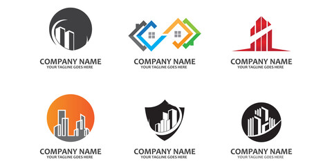 Property and Construction logo free vector icon