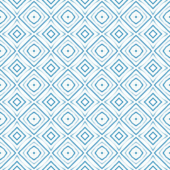 Mosaic seamless pattern. Blue symmetrical