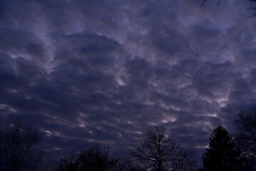 purple clouds