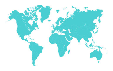 Plakat World Map Vector Design