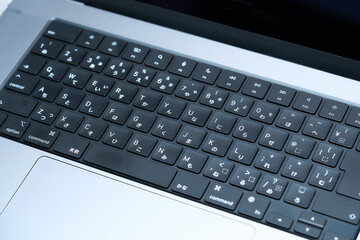 ラップトップのキーボード