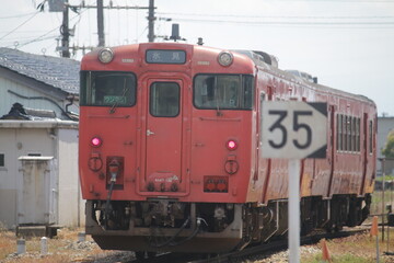 Fototapeta premium 氷見線のキハ40系列車