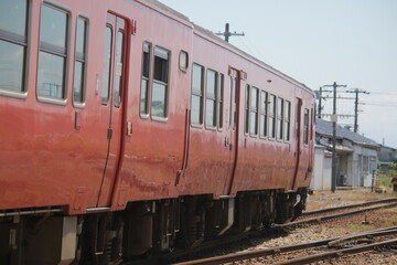 Obraz premium 氷見線のキハ40系列車