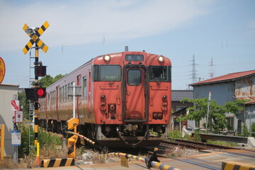 Obraz premium 氷見線のキハ40系列車