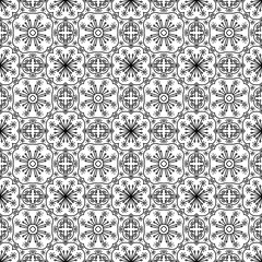 Abstract line doodle vector illustration Seamless pattern on background fabric pattern design wallpaper.