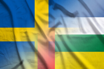 Sweden and Central African Republic state flag transborder relations TCD SWE