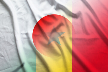 Japan and Senegal state flag international negotiation SEN JPN © dmitriy