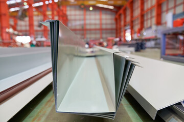 Forning of metal sheet in warehouse factory