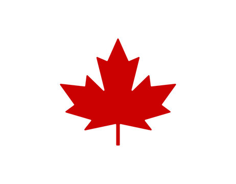 Canada vector symbol, Maple leaf vector icon.