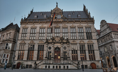 Fototapeta na wymiar old town hall of ghent country