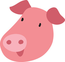 Obraz na płótnie Canvas Pig character design
