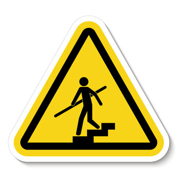 Avoid A Fall Use Handrails Sign