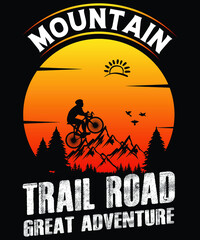 Mountain Tail Road Great Adventure
Welcome to my Design,
I am a specialized t-shirt Designer.

Description : 
✔ 100% Copy Right Free
✔ Trending Follow T-shirt Design. 
✔ 300 dpi regulation Source file