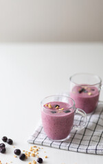 Blueberry smoothie 
