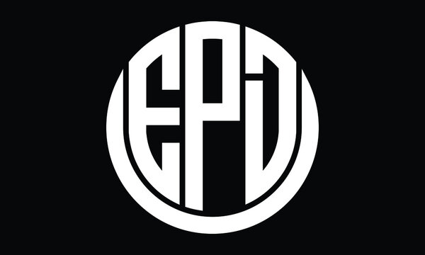 EPD shield in circle logo design vector template.  monogram logo | abstract logo | wordmark logo | letter mark logo | business logo | brand logo | flat logo | minimalist logo | black & white logo.