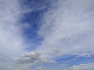 Fototapeta na wymiar Cloudscape with blue sky and white clouds