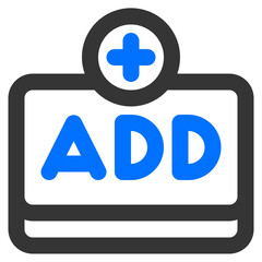 Obraz premium advertisement add icon illustration