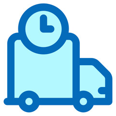 Obraz premium delivery time icon illustration