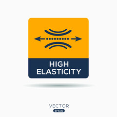 Creative (High elasticity) Icon, Vector sign.