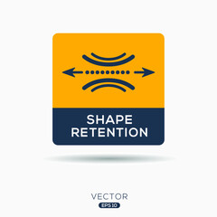 Creative (Shape retention) Icon, Vector sign.