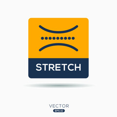 Creative (Stretch) Icon, Vector sign.