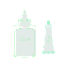 Vector image of glue for connecting objects