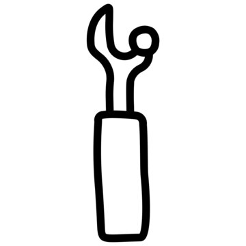 handdrawn seam ripper icon