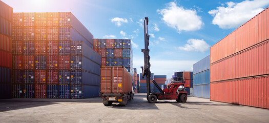 Logistic Export Import Concept