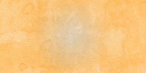 Yellow and orange backdrop grunge cement concrete wall texture background. grunge texture cement or concrete wall banner, blank background. Panorama orange concrete texture details and seamless wall.