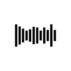 Sound wave equalizer Music design isolated on white background. Vector Illustration