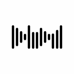 Obraz premium Sound wave equalizer Music design isolated on white background. Vector Illustration